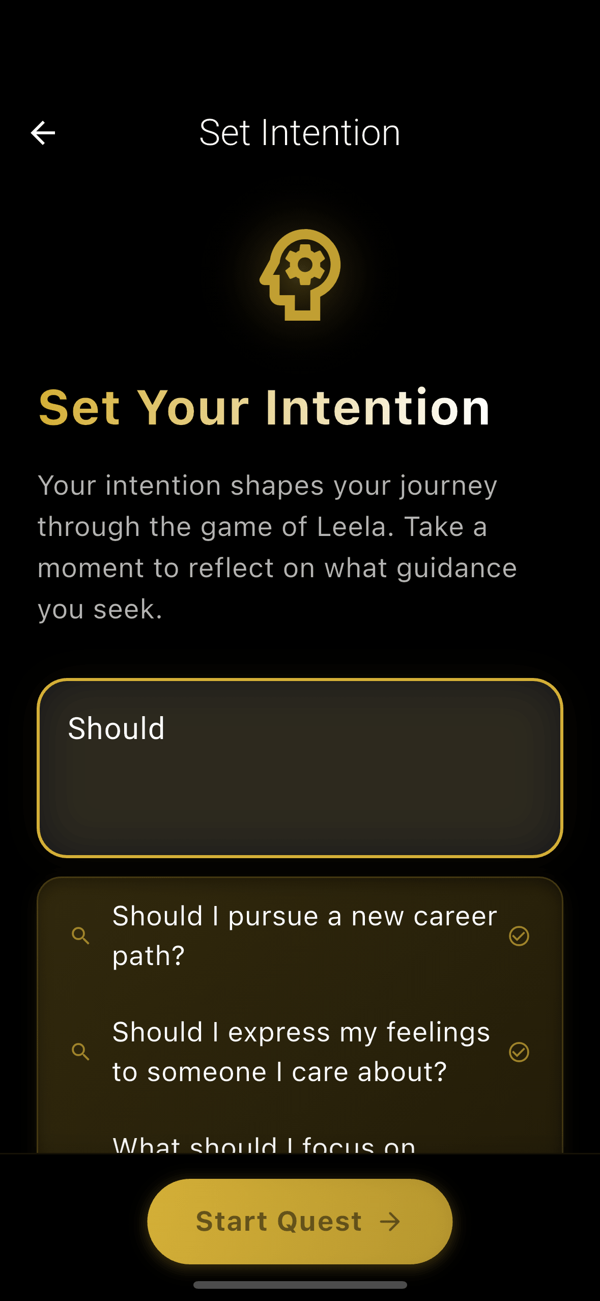 Set Your Intention